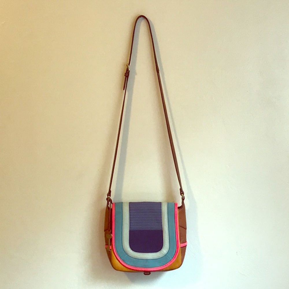 Fossil Lennox Small Saddle Bag Crossbody